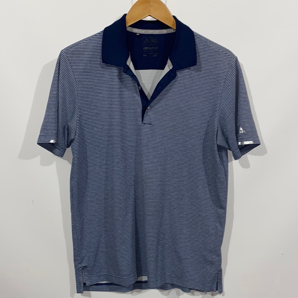 Adidas golf polo striped shirt